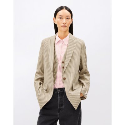 Armedangels Mikulaa Check 2248 sand stone – Zboží Dáma