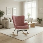 Autronic Houpací křeslo YAO růžová – Zboží Dáma