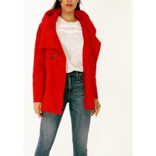 Chana Mod dámský kabát buklé červený