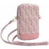Baterie pro bezdrátové telefony Guess PU G Cube Walltet Phone Bag Zipper Pink