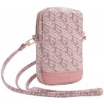 Guess PU G Cube Walltet Phone Bag Zipper růžové – Zboží Živě