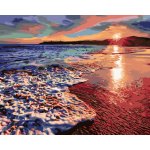 ZUTY Malování podle čísel ZÁPAD SLUNCE NA BŘEHU PLÁŽE II Rozměr 40 x 50 cm Rámování vypnuté plátno na rám – Zbozi.Blesk.cz