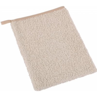 Bellatex Koupelnová mycí žínka 23/13, bavlněné froté, jednobarevná kávová, 17x25 cm – Sleviste.cz