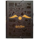 CurePink s 3 klopami Harry Potter Zlatonka CSG0076 – Zboží Mobilmania