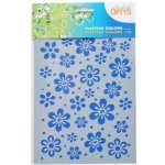 Plastová šablona 20 x 15 cm Květinky 2 – Sleviste.cz