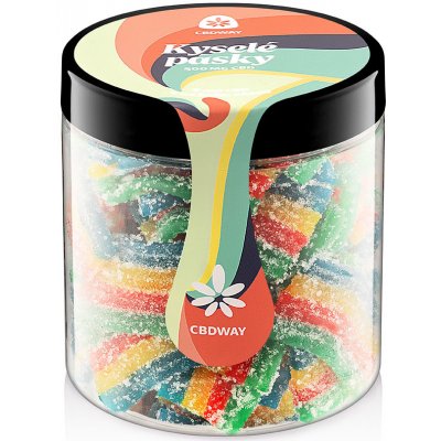 CBD WAY Kyselé pásky 500 mg 200 g – Zboží Dáma