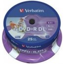 Verbatim DVD+R DL 8,5GB 8x, printable, spindle, 25ks (43667)