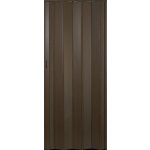 Hopa Plastové shrnovací dveře Matrix plné ořech tmavý 87 x 200 cm – Hledejceny.cz