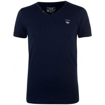 Firetrap Striding V Neck T Shirt Mens Navy