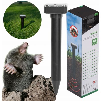 BRADAS Solární odpuzovač krtků a hlodavců, čtvercový ABS BR-CTRL-MO112S – Sleviste.cz