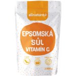 Allnature Epsomská sůl s vitamínem C 1000 g – Zboží Dáma
