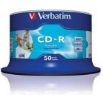 Verbatim CD-R 700MB 52x, AZO, printable, spindle, 50ks (43438) – Hledejceny.cz