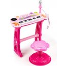 Eco Toys Klávesové varhany s mikrofonem mp3 růžové
