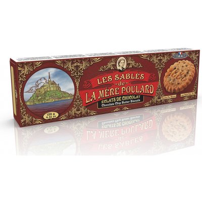 LA MÉRE POULARD Chocolate chip butter biscuits máslové sušenky 125 g – Zboží Dáma