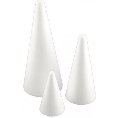 Sepas Kužel polystyrenový 150 mm bílá – Sleviste.cz