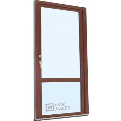 KNIPPING Plastové balkonové dveře - 70 AD ořech/bílá jednostranně pravé 90 x 220 cm – Zboží Mobilmania