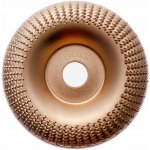 BRUSNÝ KOTOUČ NA DŘEVO VYPUKLÝ ZLATÝ RAŠPLOVÝ 125 mm – Zboží Dáma