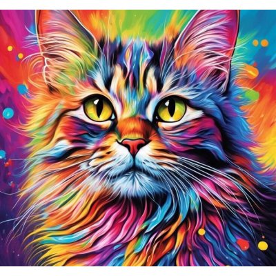 Norimpex diamantový obrázekKočka v barvách 30x40cm – Hledejceny.cz