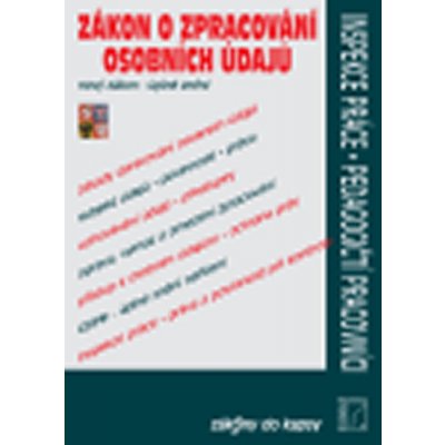 GDPR Zákon o zpracování osobních údajů nový zákon, úplné znění 2019 – Inspekce práce, pedagogičtí pracovníci – Zboží Mobilmania