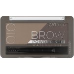 Catrice Brow Powder Set Waterproof set na obočí voděodolný 010 Ash Blond 4 g – Zboží Mobilmania