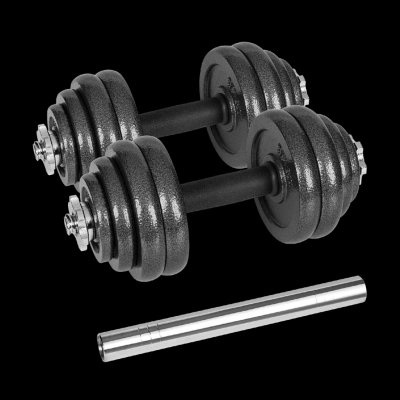 REBEL ACTIVE RBA-2327-30 Činky litinové nastavitelné 30 kg – Zboží Mobilmania