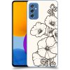 Pouzdro a kryt na mobilní telefon Samsung Pouzdro ACOVER Samsung Galaxy M52 5G s motivem Flower