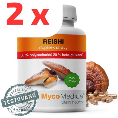 MycoMedica Reishi 50% polysacharidů 2 x 90 kapslí – Hledejceny.cz