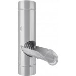 KJG Dešťová klapka s lapačem listí 120 mm bílo hliníková – Hledejceny.cz