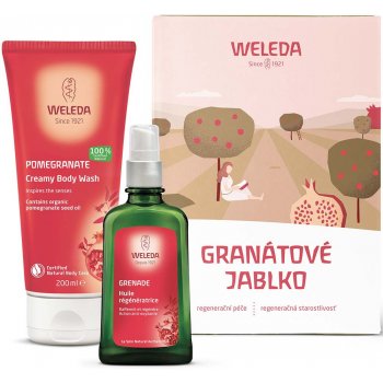 Weleda Regenerační sprchový krém Granátové jablko 200 ml + Regenerační olej 100 ml dárková sada