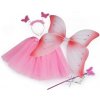 Dětský karnevalový kostým MojeParty Motýlí víla světle růžovo-bílá