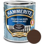 Akzo Nobel Hammerite přímo na rez, 2,50l, kladívkový hnědý – Zboží Mobilmania