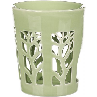 Aroma lampa motiv strom života zelená barva porcelán – Zboží Mobilmania