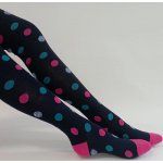 Dětské punčocháče s puntíky EMA, Tmavě modrá – Zboží Dáma