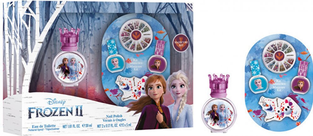 EP Line Disney Frozen EDT 30 ml + souprava na manikúru pro děti dárková sada  | Srovnanicen.cz