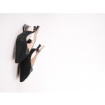 EPICA dámské baleríny volná pata semiš černé – Zboží Dáma