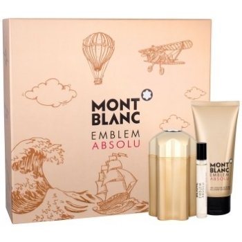 Montblanc Emblem Absolu 100 ml pro muže EDT 100 ml + EDT 7,5 ml + sprchový gel 100 ml dárková sada