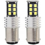 LED AMIO CANBUS 15SMD 2835 7,5W 1157 (P21 / 5W) Bílá 12V / 24V, sada - 2 ks. | Zboží Auto