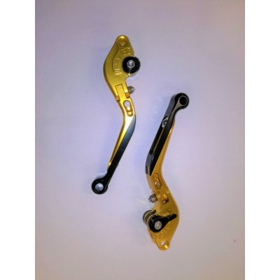 ARASHI CNC páčky zalamovací a výsuvné pár zlatá černá černá – Sleviste.cz