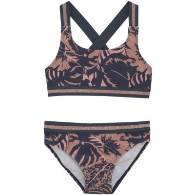 Color Kids-Bikini W. Contrast Straps, AOP-5077-Coral Blush Růžová – Hledejceny.cz