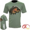 Rybářské tričko, svetr, mikina Zfish Tričko Carp T-Shirt Olive Green