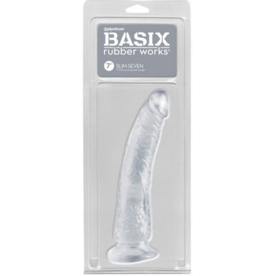 Basix Realistické dildo BRW štíhlé Rubber Works – Zboží Mobilmania