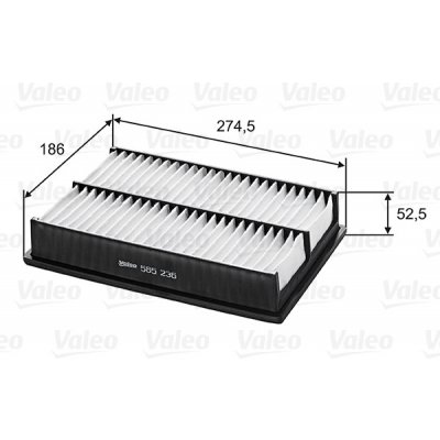 Vzduchový filtr VALEO 585236 – Hledejceny.cz