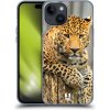 Pouzdro a kryt na mobilní telefon Apple Pouzdro Head Case Apple iPhone 15 DIVOČINA – LEOPARD