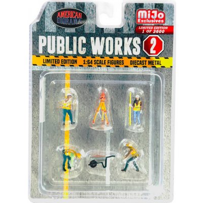 American Diorama Sada figurek Public Works 2 1:64 – Zbozi.Blesk.cz