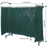 Schweißkraft TransFlex Ochranná zástěna tmavě zelená 3 700 × 1 950 mm – Zboží Dáma