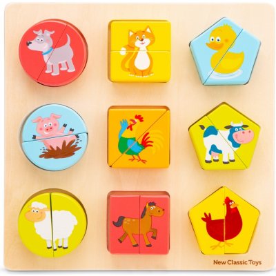 New Classic Toys puzzle tvary zvířata – Sleviste.cz