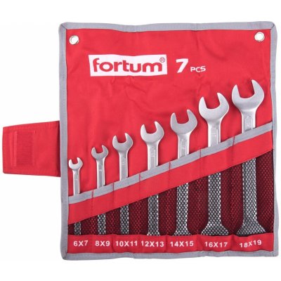 FORTUM 4730103 - klíče ploché, sada 7ks, 6-19mm – Zboží Mobilmania