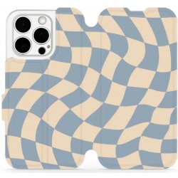 Mobiwear - Apple iPhone 15 Pro - VA59S Modrá a béžová šachovnice