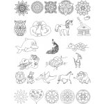 Radost v písku RODINNÁ sada Barevné pískování obrázků – Zboží Dáma