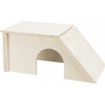 Trixie Dřevěný domeček pro králíka s šikmou střechou 40 x 18 x 23 cm – Zboží Mobilmania